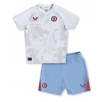 Aston Villa Udebane Trøje Børn 2023-24 Kortærmet (+ Korte bukser)